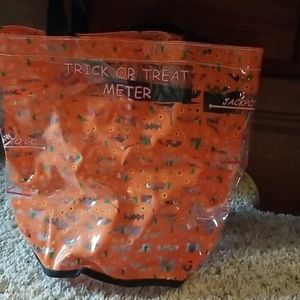 Old Navy clear trick or treat bag